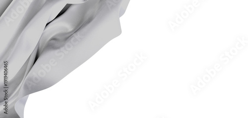 Abstract image of white fab...
