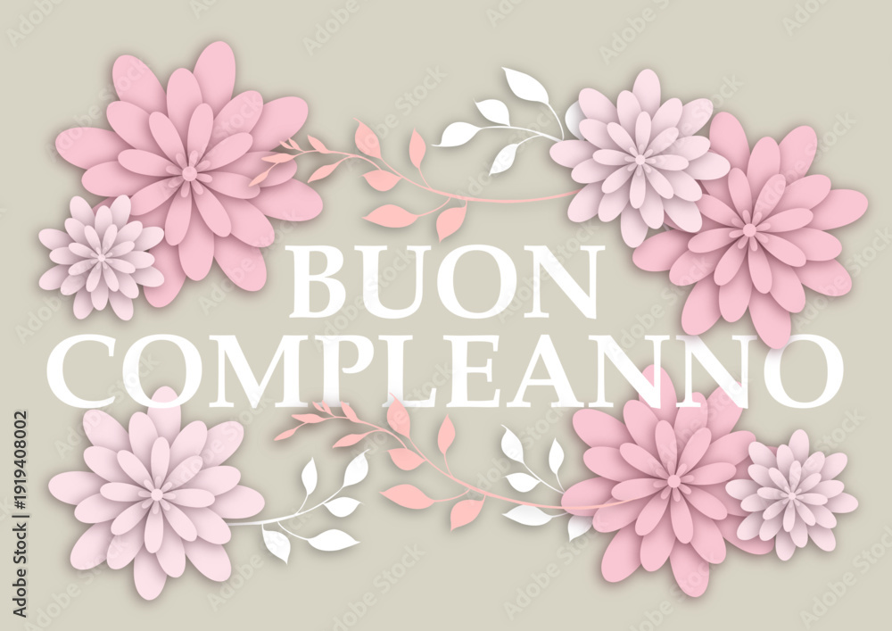 Obraz na płótnie Buon Compleanno