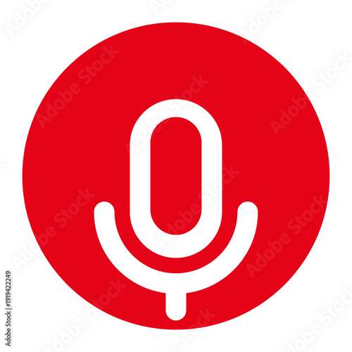 animated mic icon illustrator with transparent background in 4k