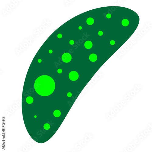 Bacteria icon vector. Virus illustration sign. microbe symbol.