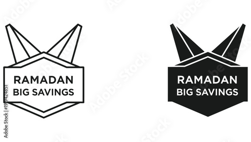 Ramadan Big Savings Vector Icon - Sale, Discount, Offer