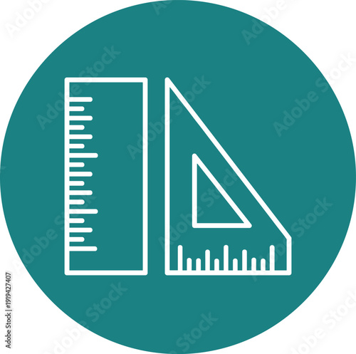 Set of measuring rulers and triangles grid, technical drawing instruments. mathematical ruler kit, school supplies concept