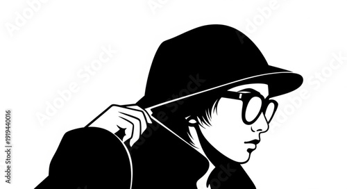 silhouette of a woman