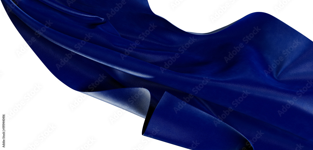 Φωτογραφία Abstract, elegant, and ethereal blue fabric flowing gently