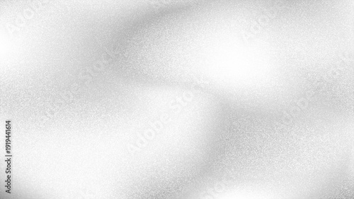 Abstract silver vector background with grainy noise texture. Black and white monochrome film grain overlay effect. Atmospheric dust particles and soft gradient shadows for retro design.