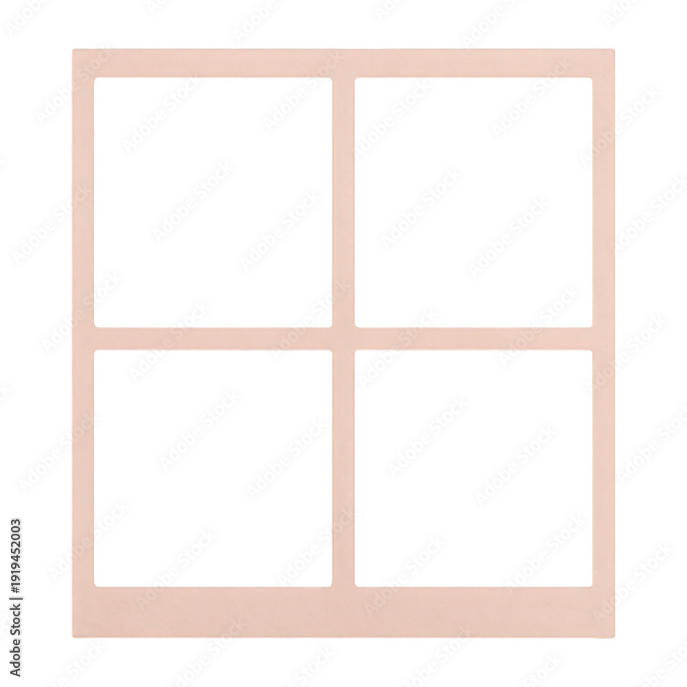 Fototapeta premium PNG Minimalist pink four-square frame