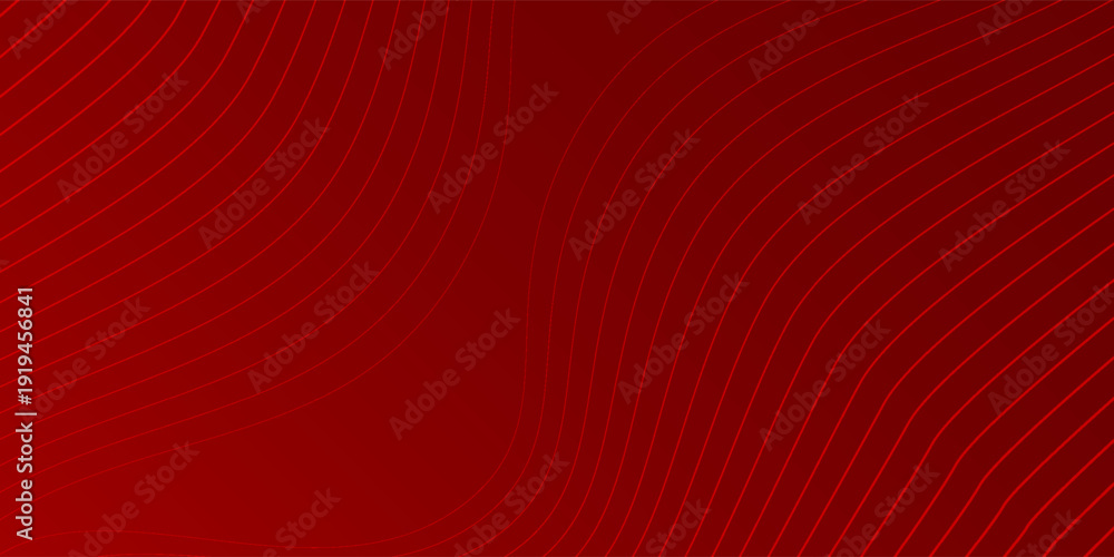 Ταπετσαρία Elegant red velvet gradient background with wavy curved lines