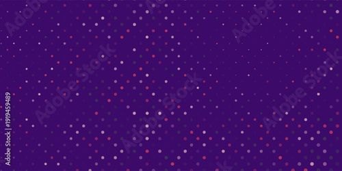 Purple pink colorful dot randomus isolated dark purple background. Like a star effect in the sky