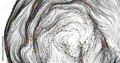 Dynamic abstract artwork sh...