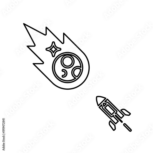 Attack on meteorite icon