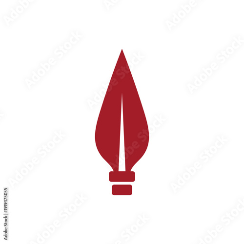 Spear icon design template with modern style concept vector illustration