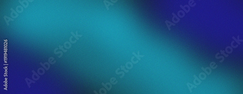Teal blue light leak overlay with grain, soft blur vintage film noise texture background