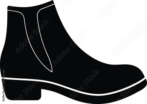 Ankle Boots silhouette vector art Illustration