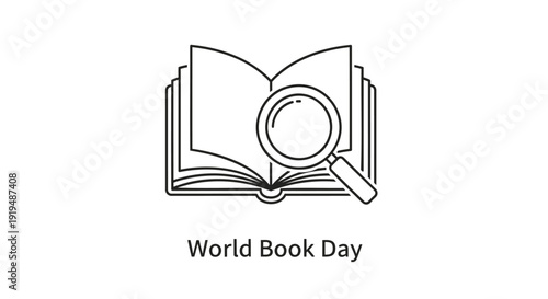 World Book Day icon vector