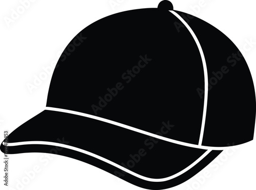 Cap silhouette vector art Illustration