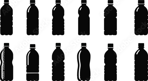 Glossy mineral hydration vessel reflections mockup