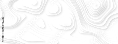 Vector lines seamless pattern sea map topography design. White wave paper curved reliefs Contour maps. Discovery topographic texture backdrop landscape earth style trail map geography design.	