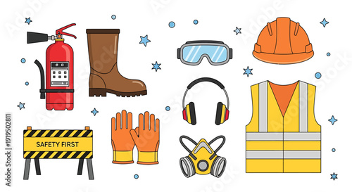 Safety equipment and protective gear for construction workers and industries  protective measures