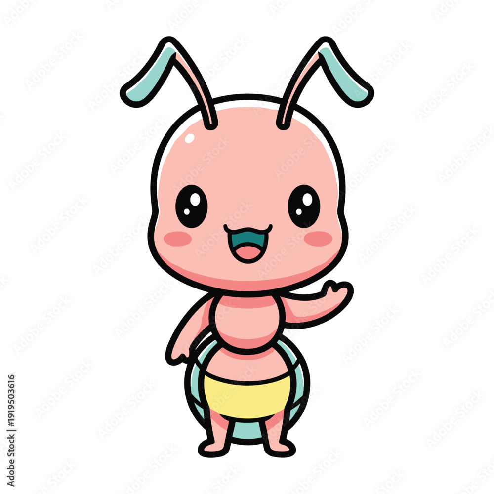 Fototapeta premium Playful Crane Illustration