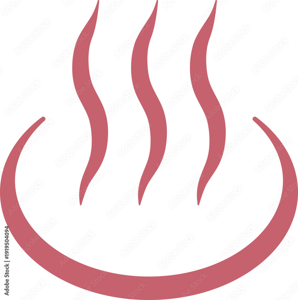 Obraz premium 온천-목욕-목욕탕-사우나-노천탕-찜질방-증기-아이콘-마크