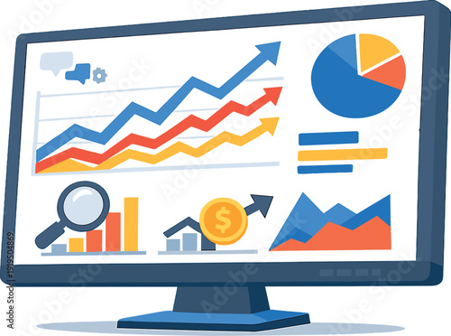 Visualizing digital analytics data, scheduling finances, and viewing the monitor screen from a new perspective