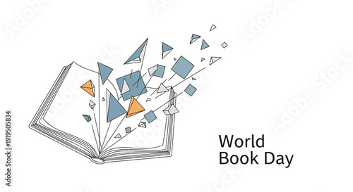 World Book Day icon vector