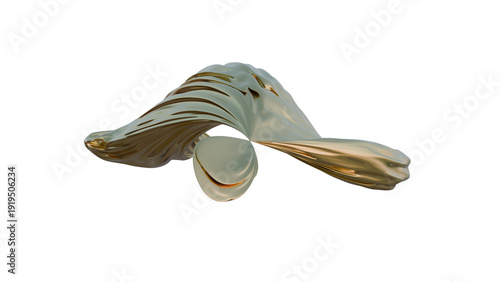 abstraction of waves from liquid metal