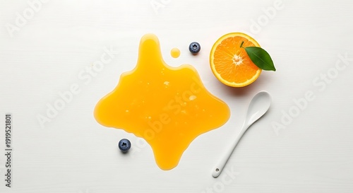 Vibrant citrus refreshment with juicy splash and delicate fruit accents