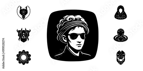 Data Analyst Presenting Charts Silhouette