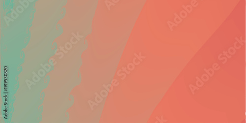 Smooth teal and orange artistic fusion background.