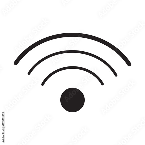 WiFi Connection Icon Vector SVG Outline