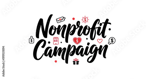 Nonprofit campaign graphic design illustration