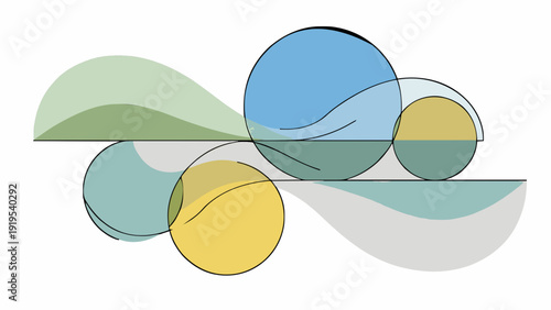 A colorful abstract vector graphic on transparent background