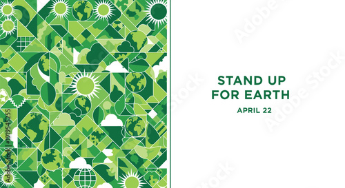 Earth Day green icon collection. Includes eco friendly symbols, environmental icons, and sustainability graphics. Created in colorful style with green palette.