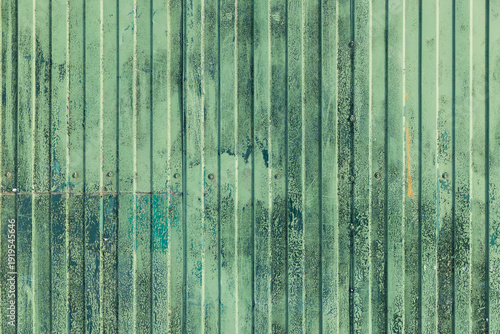 Wallpaper Mural Grungy old industrial metal wall painted in green, abstract background photo texture, front view Torontodigital.ca