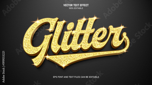 Luxury Glitter Editable Text Effect