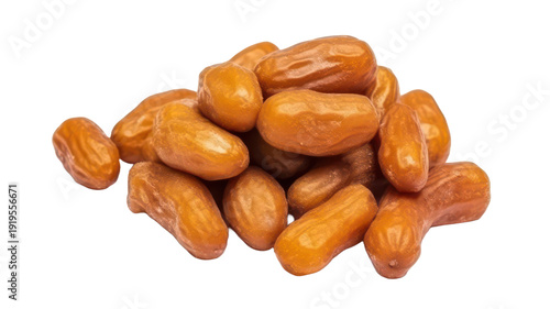 Roasted peanuts in mid-air, exhibiting texture and color variations, against a black background.png