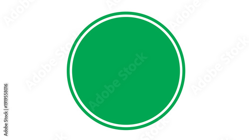 Fotografie Vibrant green circle with a clean white border on a plain white background, representing simplicity and nature