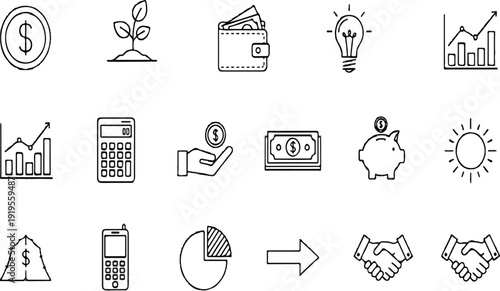 Collection of 48x48 pixel perfect editable line icons