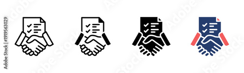 Accountability icon sheet multiple style collection