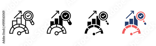 Benchmark icon sheet multiple style collection