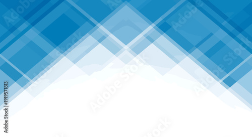 Blue and white geometric pattern with intersecting squares and rectangles design
