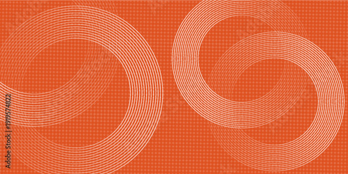 Collection of red concentric circles. Collection of radial sound wave or sonar rings. Pack of radar icon symbols, targets, dashed lines, halftones.