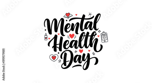 Mental health day celebration design