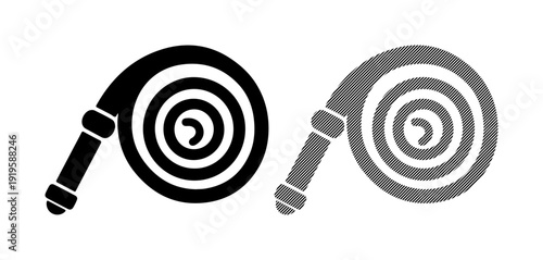 Wallpaper Mural Rolled up garden hose icon, representing water, gardening, and outdoor care Torontodigital.ca