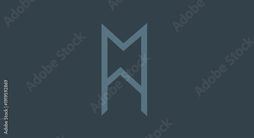 Rune Symbol on Dark Blue Background