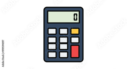 A simple and minimalistic design of a basic calculator with large buttons
