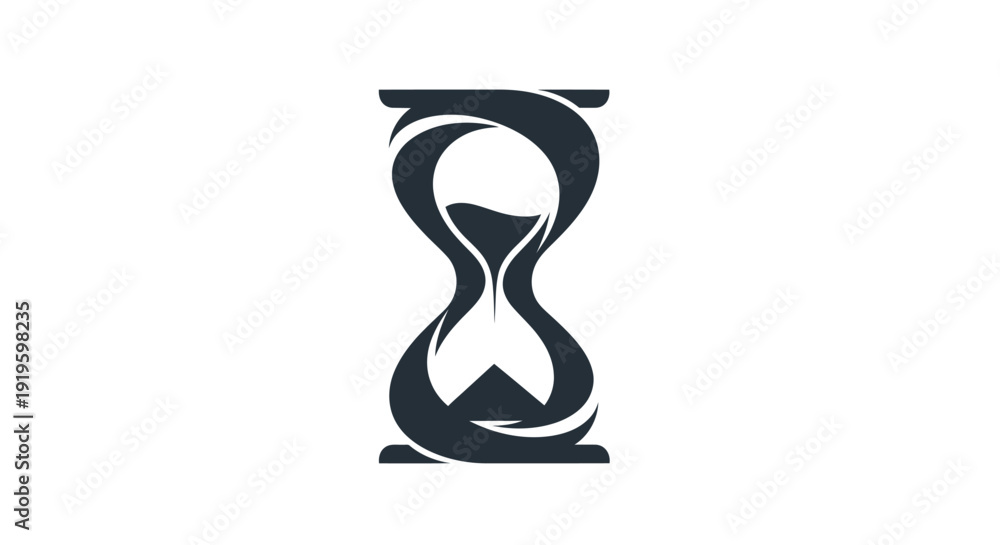 Εκτύπωση καμβά Hourglass symbol of time and measurement