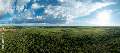Aerial panorama of Usina Moreno industrial plant