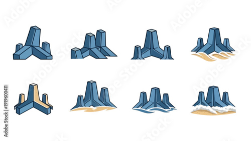 Concrete Breakwater Blocks: Coastal Defense, Marine Engineering, Ocean Protection